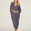 Luxe Milk Jersey® Caftan -MOON HOME Shop 179PHR graphite front1