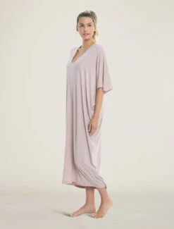 Luxe Milk Jersey® Caftan -MOON HOME Shop 179 HR fadedrose 3