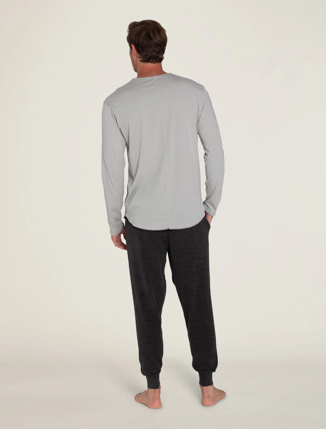 Malibu Collection® Men’s Long Sleeve Henley With Woven Detail 7 Malibu Collection® Men’s Long Sleeve Henley With Woven Detail - Image 5