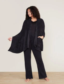 CozyChic Lite® Travel Shawl -MOON HOME Shop B460 BLACK 1457
