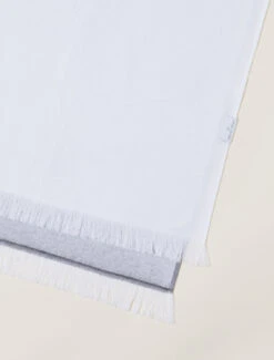 Color Block Turkish Organic Cotton Beach Blanket -MOON HOME Shop BDHBC21326 Carbon White W 4