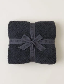 CozyChic® Diamond Weave Blanket 12 CozyChic® Diamond Weave Blanket -MOON HOME Shop BDHCC21966 Carbon 1 W