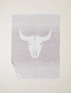 CozyChic® Longhorn Skull Throw 9 CozyChic® Longhorn Skull Throw -MOON HOME Shop BDHCC22179 CreamMulti 4 W