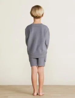 Malibu Collection® Toddler Brushed Fleece Cargo Short -MOON HOME Shop BDKMC22527 BDKMC22528 coal 017