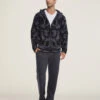 CozyChic® Men's Camo Zip-up Hoodie 1 CozyChic® Men's Camo Zip-up Hoodie -MOON HOME Shop BDMCC1033 indigomulti 1