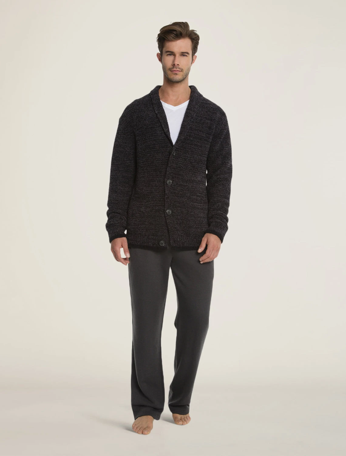 CozyChic® Men's Shawl Collar Cardigan 3 CozyChic® Men's Shawl Collar Cardigan