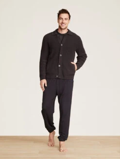 CozyChic® Men's Elbow Patch Cardigan