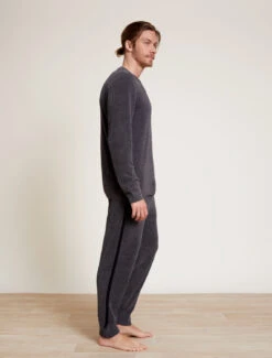 CozyChic Ultra Lite® Men’s Henley -MOON HOME Shop BDMCU20911 Carbon Black 1913