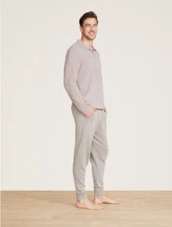 CozyChic Ultra Lite® Men's Ribbed Collar Pullover -MOON HOME Shop BDMCU21941 Beach Rock 0113copy