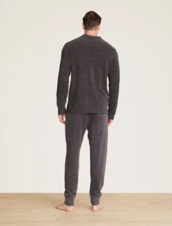 CozyChic Ultra Lite® Men's Ribbed Collar Pullover -MOON HOME Shop BDMCU21941 Carbon 0912copy