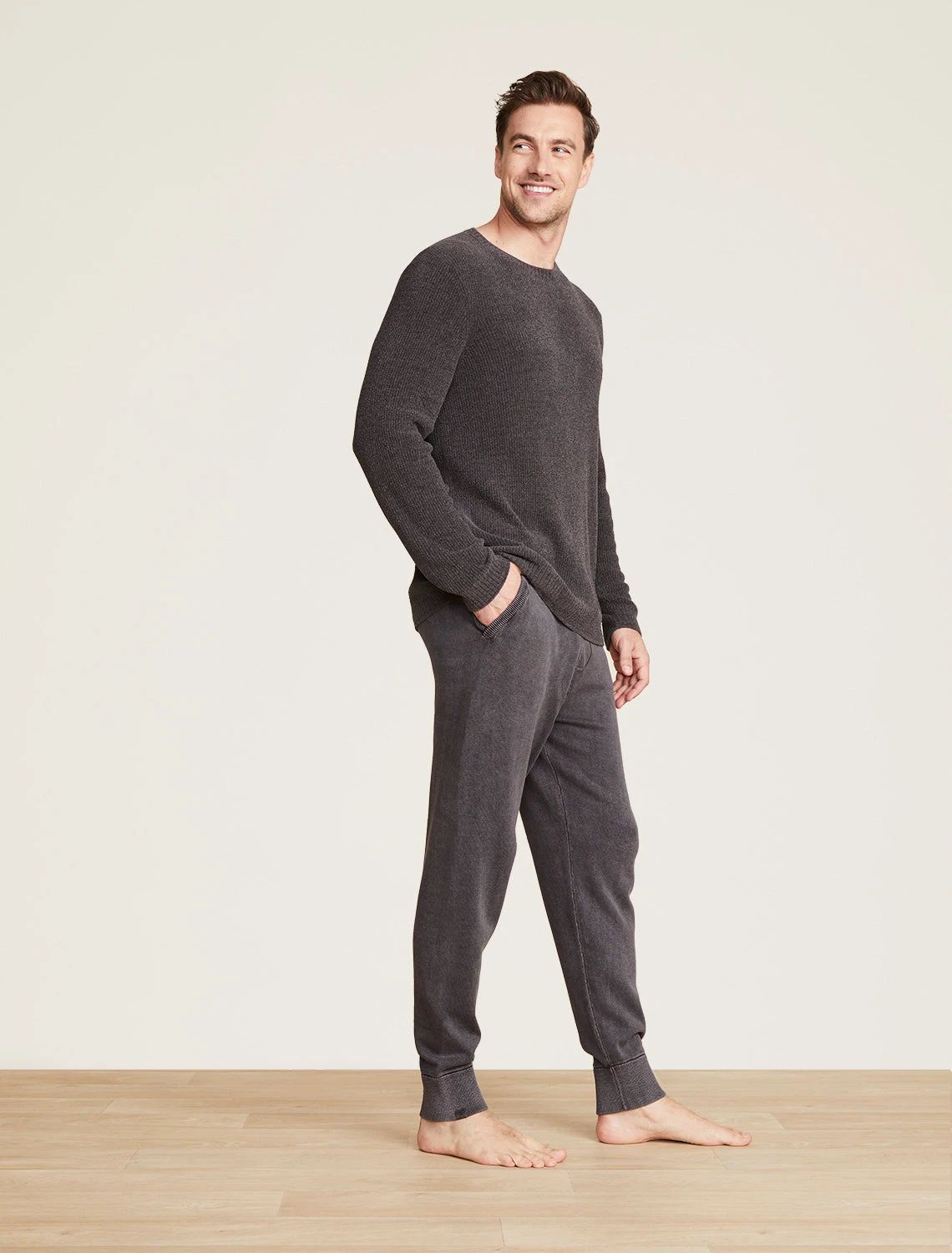 CozyChic Ultra Lite® Men's Ribbed Crewneck 4 CozyChic Ultra Lite® Men's Ribbed Crewneck - Image 2