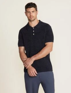 CozyChic Ultra Lite® Men's Short Sleeve Polo 11 CozyChic Ultra Lite® Men's Short Sleeve Polo -MOON HOME Shop BDMCU22416 black 017