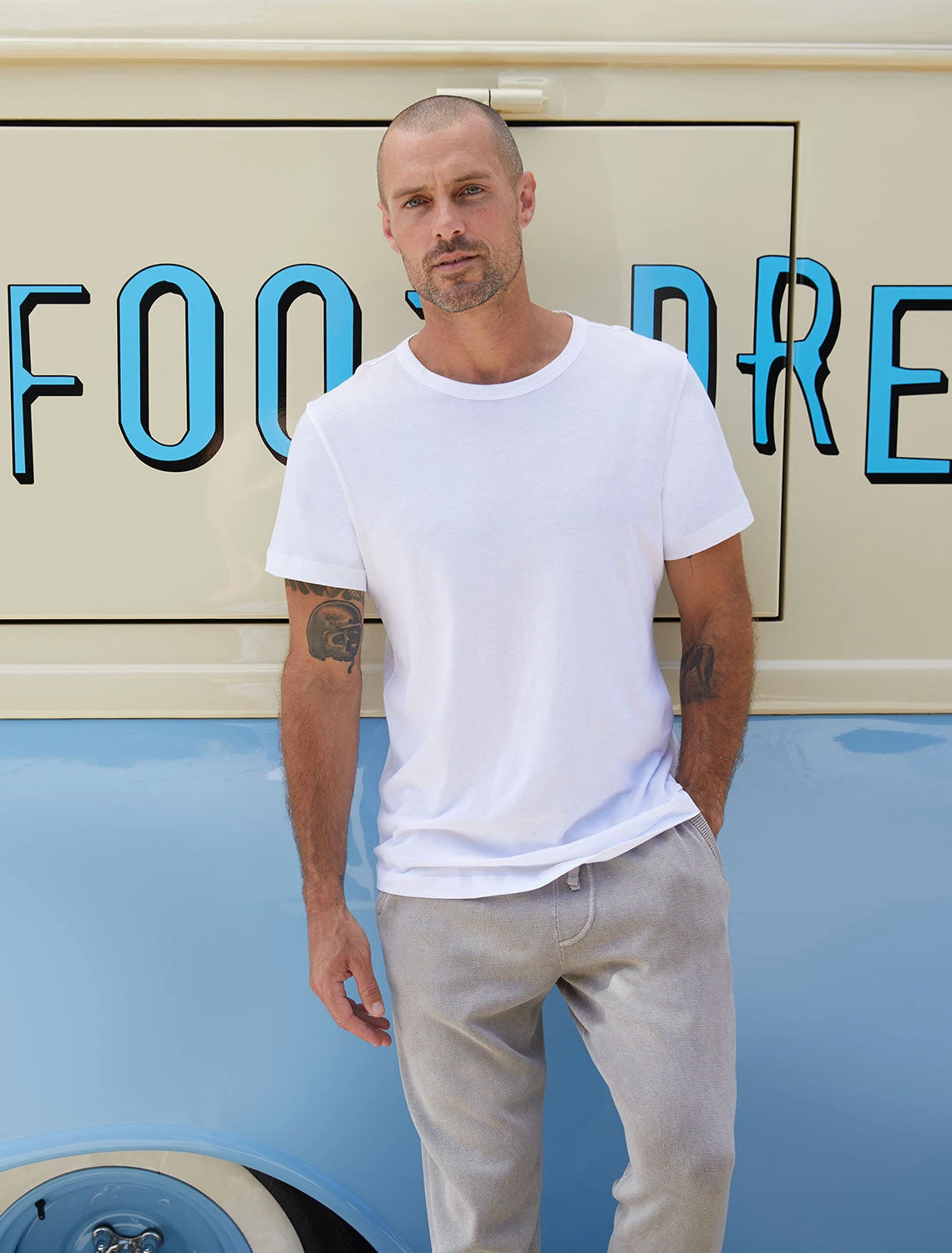 Malibu Collection® Men's Washed Jersey Short Sleeve Crew 4 Malibu Collection® Men's Washed Jersey Short Sleeve Crew - Image 2