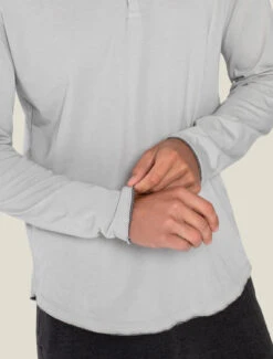 Malibu Collection® Men’s Long Sleeve Henley With Woven Detail 13 Malibu Collection® Men’s Long Sleeve Henley With Woven Detail -MOON HOME Shop BDMMC1670 cement 1