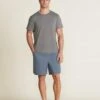 Malibu Collection® Men's Slub Cut Neck T-Shirt -MOON HOME Shop BDMMC21095 STEEL BDMBC22346 BLUECOVE 2472
