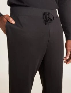 Malibu Collection® Men's Pima Jersey Jogger -MOON HOME Shop BDMMC21337 Black 0066