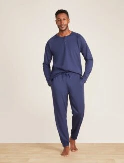 Malibu Collection® Men's Pima Jersey Jogger -MOON HOME Shop BDMMC21337 Blue Ink 0097 10b8a776 6ba7 4816 8a63 039d71e249f7