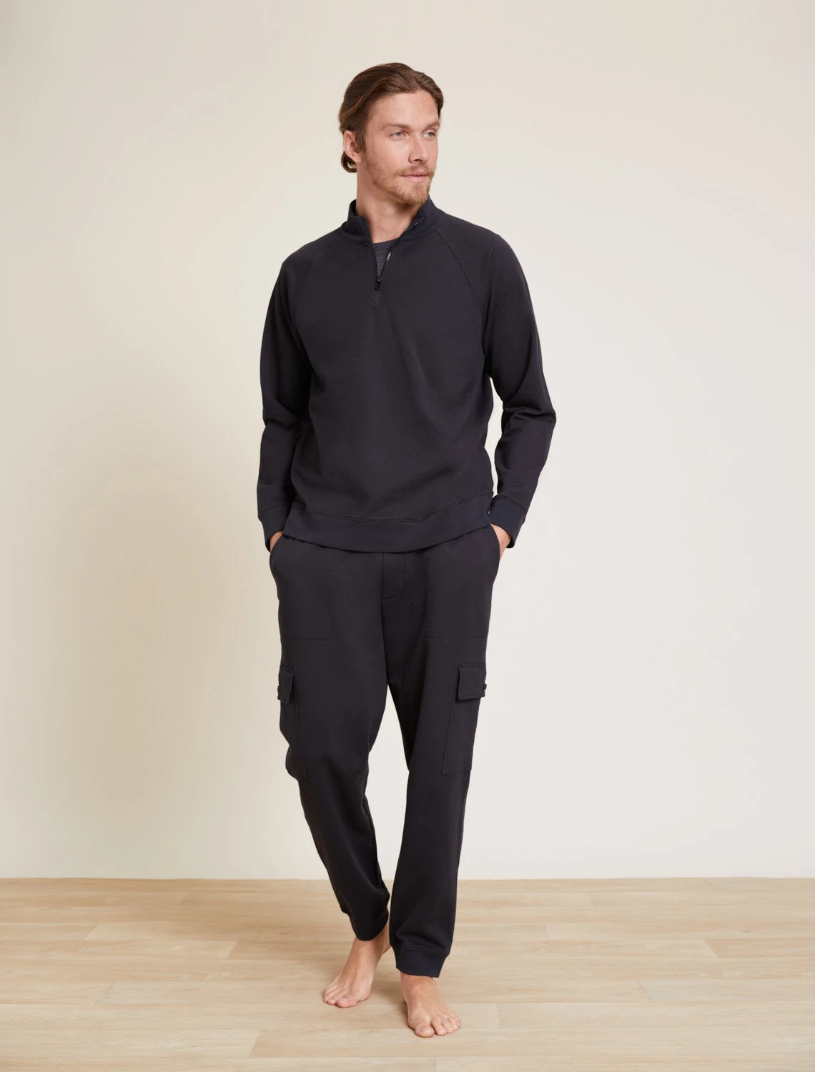 Malibu Collection® Men’s Pima Cotton Fleece Half Zip Pullover 4 Malibu Collection® Men’s Pima Cotton Fleece Half Zip Pullover - Image 2