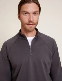 Malibu Collection® Men’s Pima Cotton Fleece Half Zip Pullover 13 Malibu Collection® Men’s Pima Cotton Fleece Half Zip Pullover -MOON HOME Shop BDMMC21356 Carbon 2426