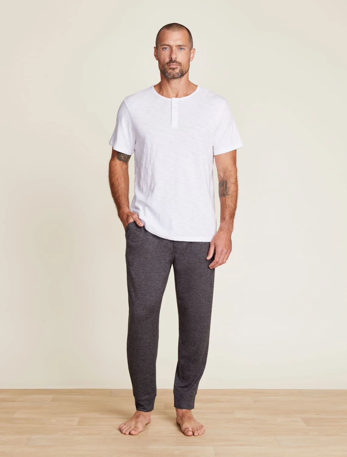 Malibu Collection® Men's Slub Henley Tee 3 Malibu Collection® Men's Slub Henley Tee