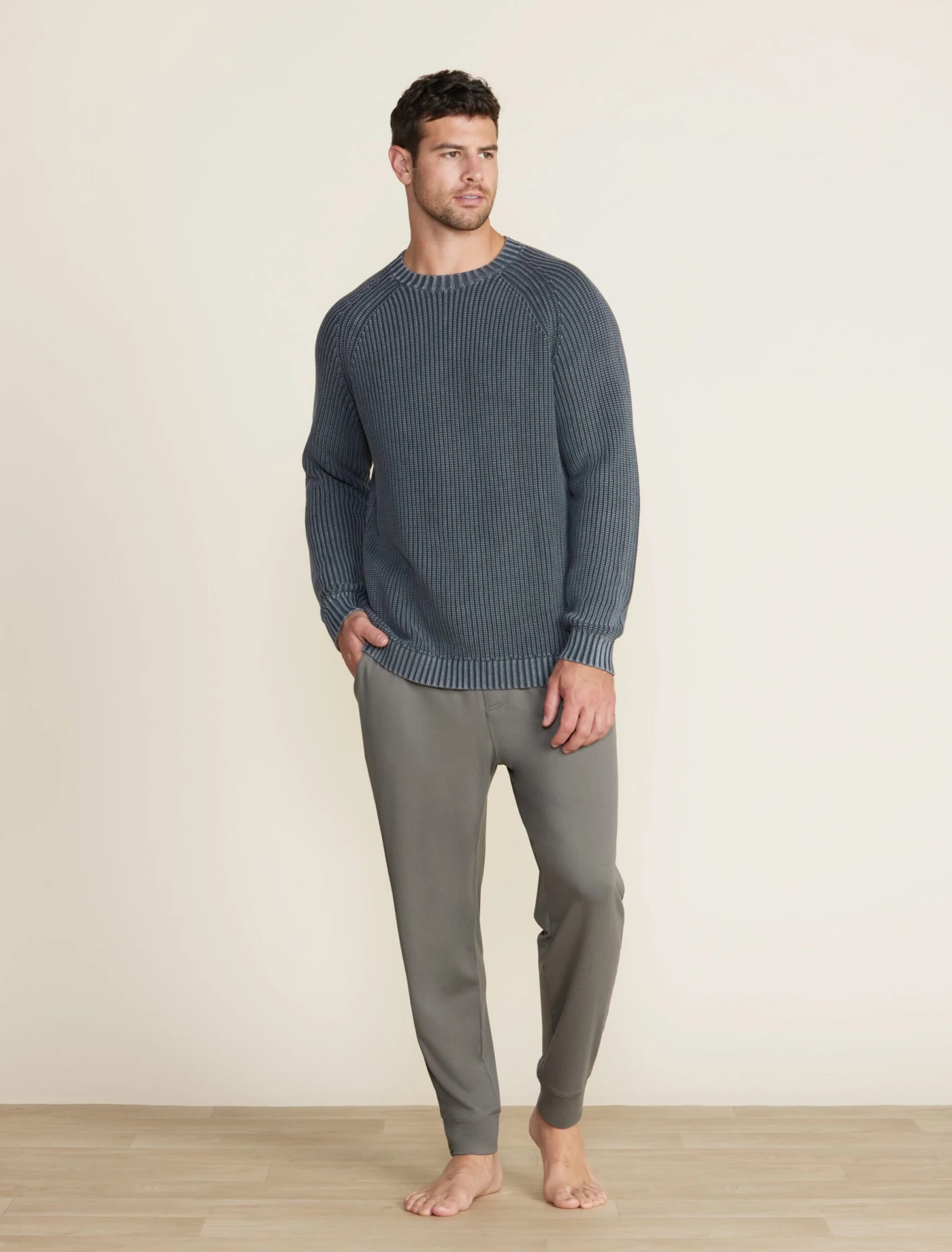 Men's Sunbleached Ribbed Pullover 3 Men's Sunbleached Ribbed Pullover