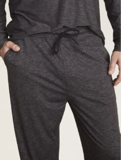 Malibu Collection® Men's Butterchic Knit® Light Long Sleeve Tee -MOON HOME Shop BDMMC21992 He Carbon 1614copycopy