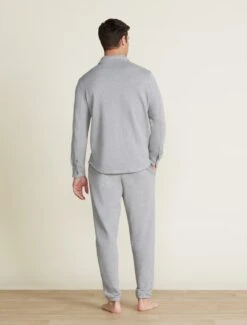 Malibu Collection® Men's French Terry Jogger With Woven Placket 10 Malibu Collection® Men's French Terry Jogger With Woven Placket -MOON HOME Shop BDMMC22337 HEATHEREDGRAY BDMMC22338 0170