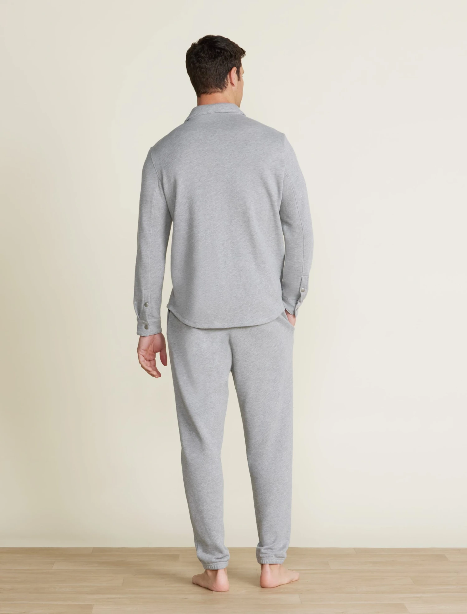 Malibu Collection® Men's French Terry Jogger With Woven Placket 5 Malibu Collection® Men's French Terry Jogger With Woven Placket - Image 3