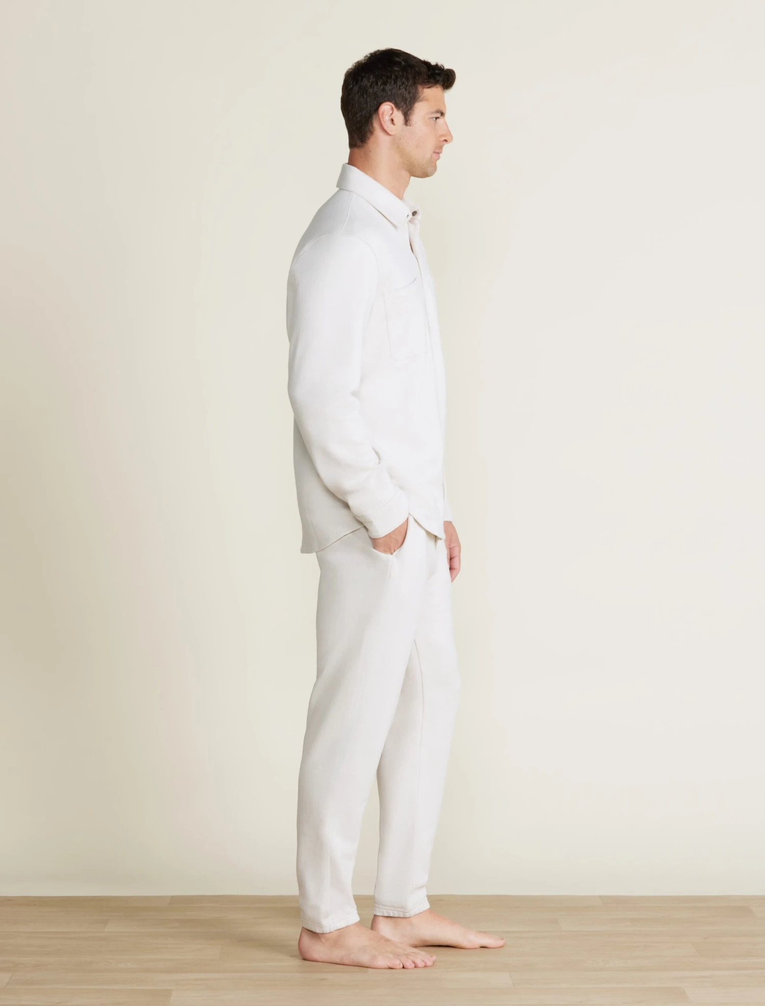 Malibu Collection® Men's French Terry Jogger With Woven Placket 8 Malibu Collection® Men's French Terry Jogger With Woven Placket - Image 6