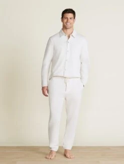 Malibu Collection® Men's French Terry Jogger With Woven Placket 12 Malibu Collection® Men's French Terry Jogger With Woven Placket -MOON HOME Shop BDMMC22337 PARCHMENT BDMMC22338 0242