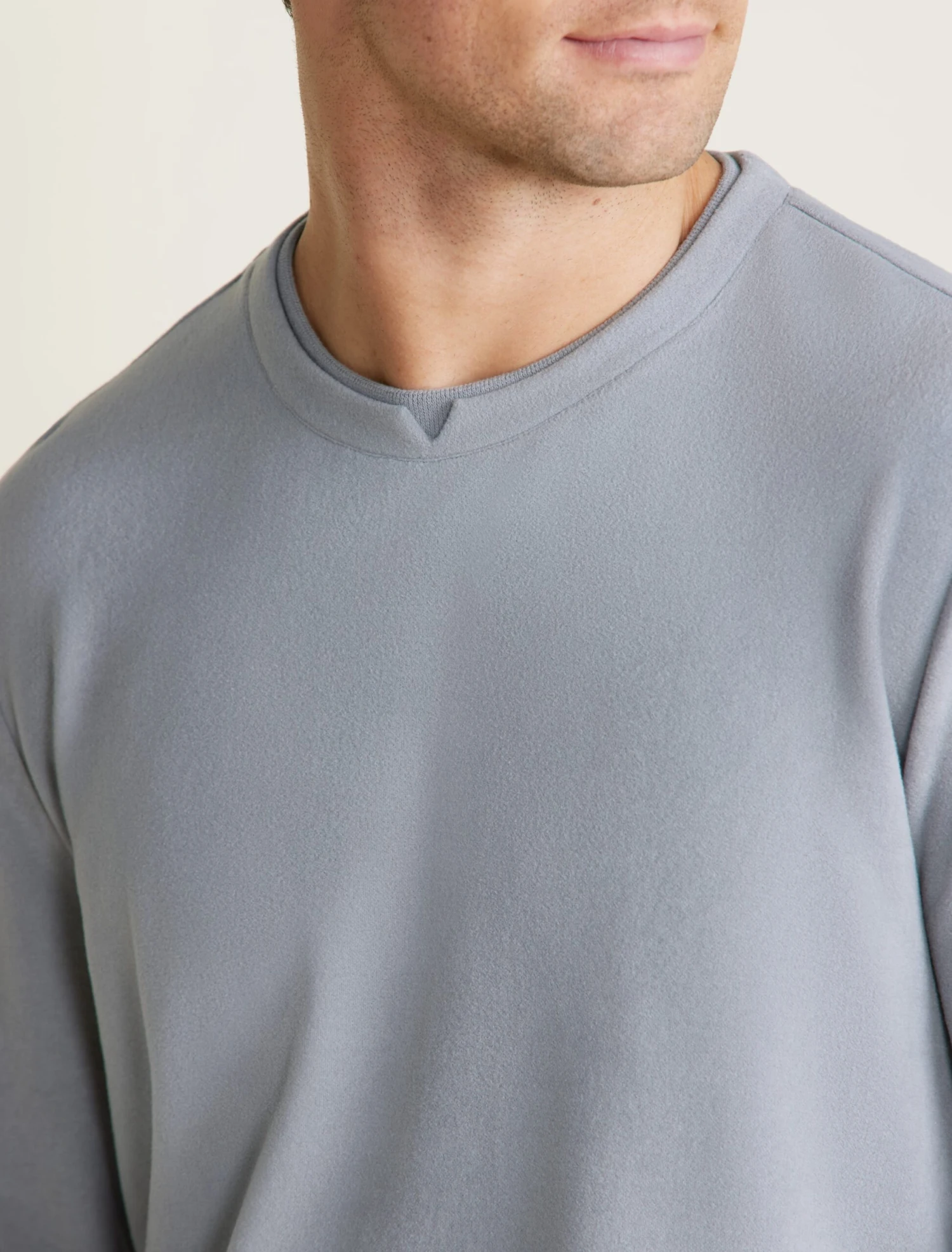 Malibu Collection® Men's Brushed Fleece Split Neck Pullover 6 Malibu Collection® Men's Brushed Fleece Split Neck Pullover - Image 4