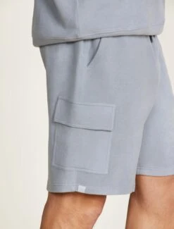 Malibu Collection® Men's Brushed Fleece Cargo Short -MOON HOME Shop BDMMC22347 MOONBEAM BDMMC22348 0808