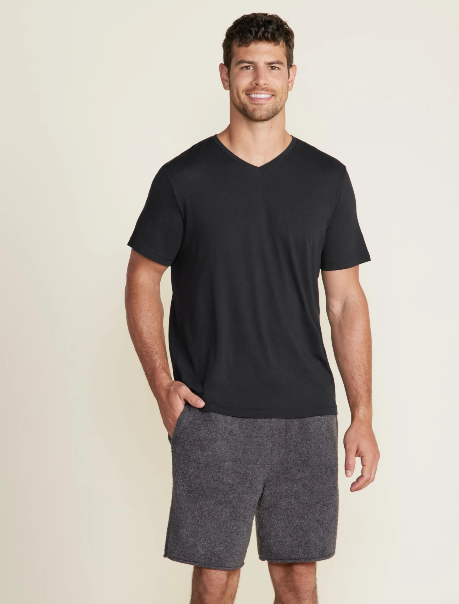 Malibu Collection® Men's Cotton Modal V-Neck Basic Tee 6 Malibu Collection® Men's Cotton Modal V-Neck Basic Tee - Image 4