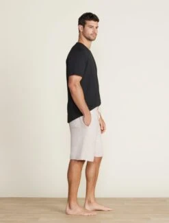 CozyChic Lite® Men's Rolled Edge Shorts -MOON HOME Shop BDMMC22556 black BDMCL22333 stone 023