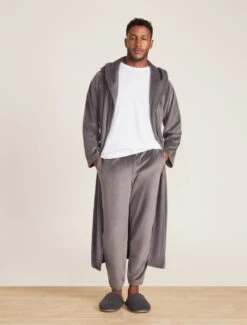 LuxeChic® Hooded Robe -MOON HOME Shop BDULC21924 Carbon 2162
