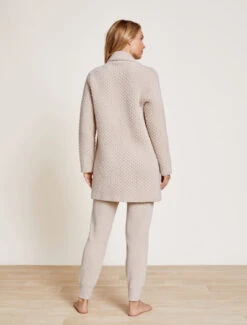 CozyChic® Honeycomb Shawl Cardigan -MOON HOME Shop BDWCC21208 SandDollar 0424