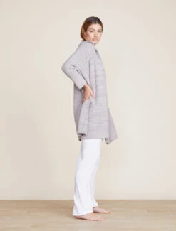 CozyChic® Collared Poncho -MOON HOME Shop BDWCC21858 HE Pewter Silver 0709