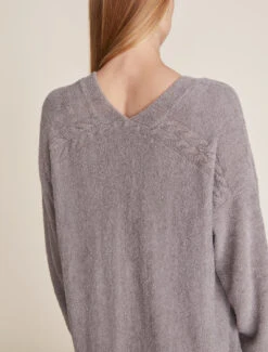 CozyChic Lite® Cable Button Cardigan -MOON HOME Shop BDWCL21888 Beach Rock 1307