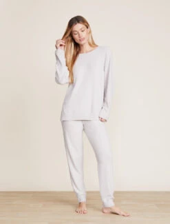 CozyChic Lite® Rib Blocked Pullover 11 CozyChic Lite® Rib Blocked Pullover -MOON HOME Shop BDWCL21908 Silver 0617