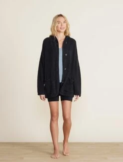 CozyChic Lite® Curved Hem Hooded Jacket 13 CozyChic Lite® Curved Hem Hooded Jacket -MOON HOME Shop BDWCL22247 black 1359