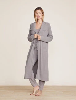 CozyChic Ultra Lite® Wide Collar Long Cardigan 11 CozyChic Ultra Lite® Wide Collar Long Cardigan -MOON HOME Shop BDWCU22050 Pewter 1074