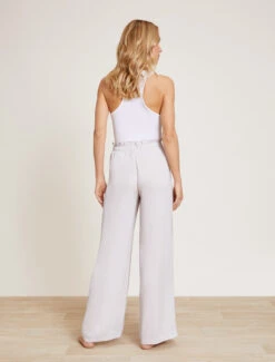 Washed Satin Paperbag Pant -MOON HOME Shop BDWES21448 Almond 5285