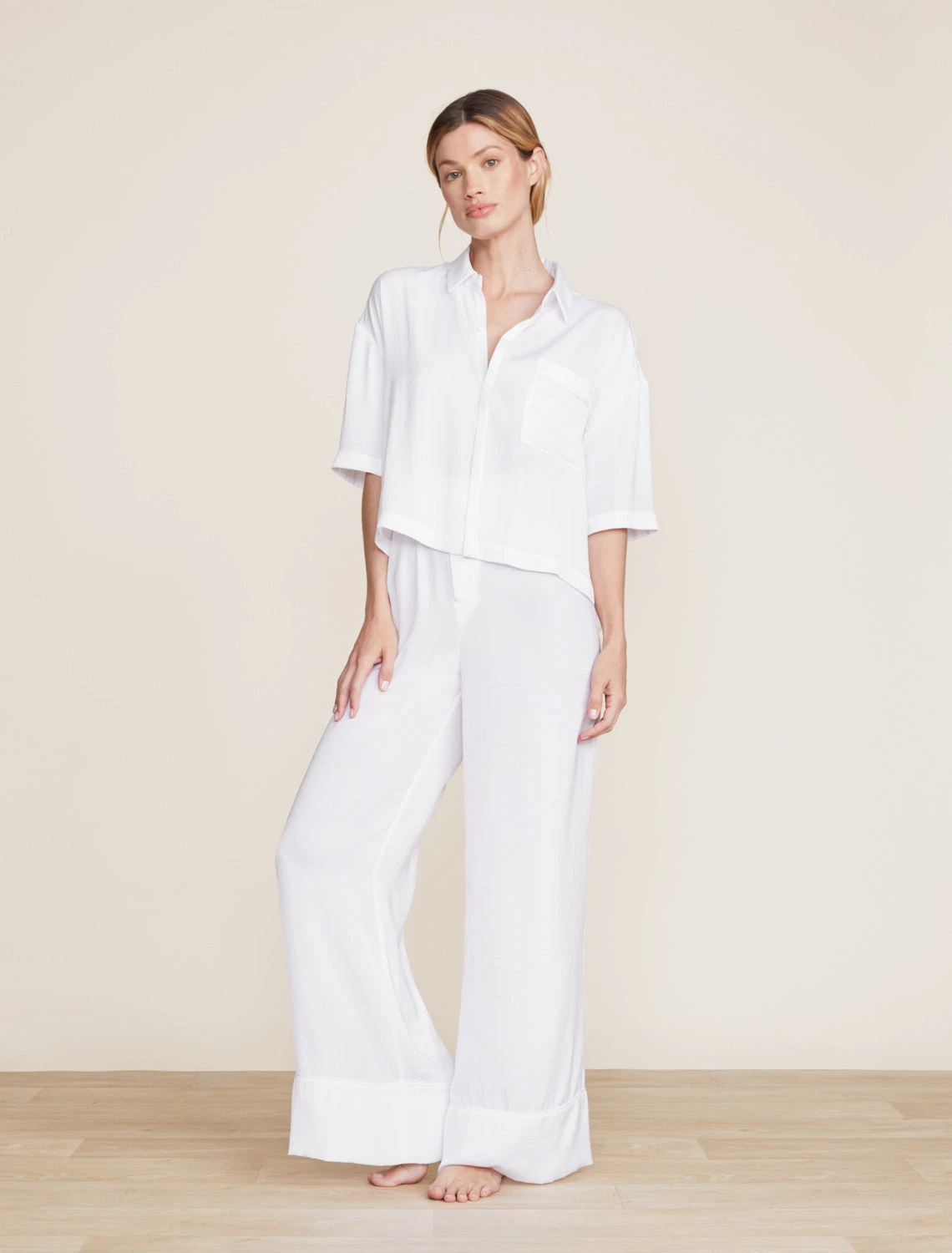 Washed Satin Cropped Dream Shirt 8 Washed Satin Cropped Dream Shirt - Image 6