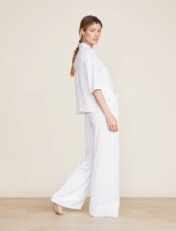 Washed Satin Piped Wide Leg Pant -MOON HOME Shop BDWES21922 Pearl 1906 26b065d9 4939 4d8b 8ac9 2bed3c2385e0