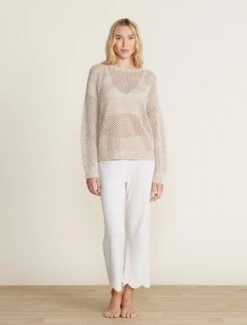 Sunbleached Open Stitch Pullover 12 Sunbleached Open Stitch Pullover -MOON HOME Shop BDWES22395 STONE 2644