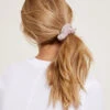 LuxeChic® And Silk Scrunchie Set 2 LuxeChic® And Silk Scrunchie Set -MOON HOME Shop BDWLC21379 FadedRose 6047