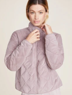 LuxeChic® Quilted Jacket -MOON HOME Shop BDWLC22100 Deep Taupe 0925