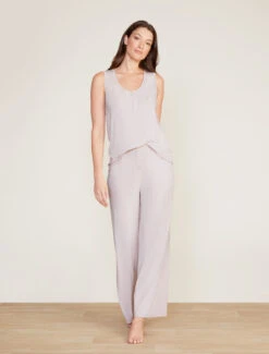 Luxe Milk Jersey® Women's Henley PJ Set 13 Luxe Milk Jersey® Women's Henley PJ Set -MOON HOME Shop BDWLM20627 SILVER ICE 3710