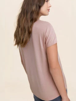 Malibu Collection® Set Of 2 Short Sleeve Tees -MOON HOME Shop BDWMC1937 FadedRose W2