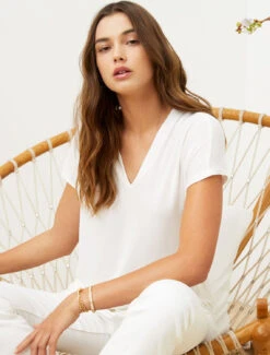 Malibu Collection® Set Of 2 Short Sleeve Tees -MOON HOME Shop BDWMC1937 Pearl W01